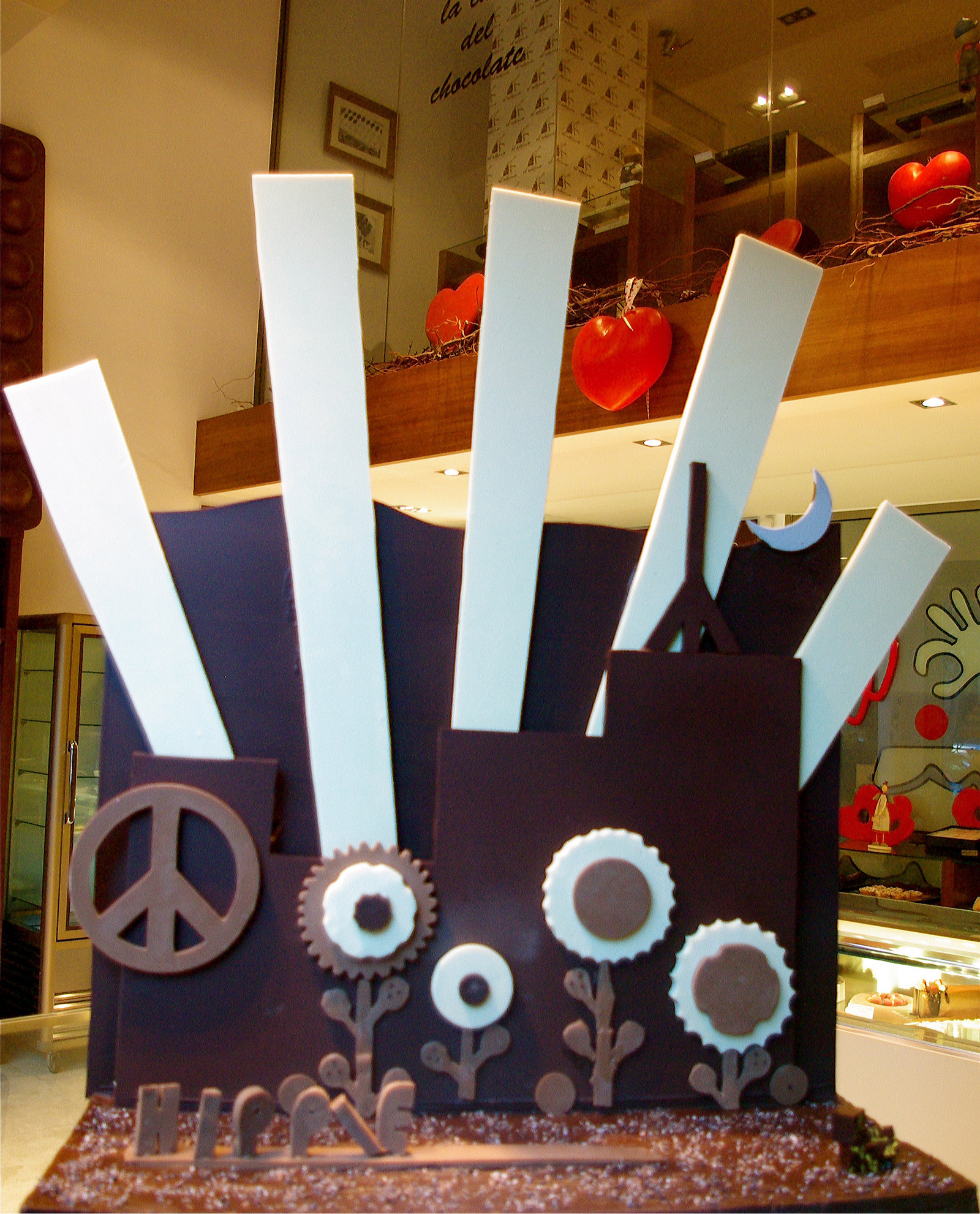 pieza artistica de chocolate para el Carnaval 2012