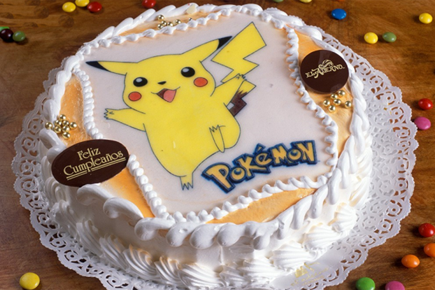 tarta cumpleaños pikachu pokemon