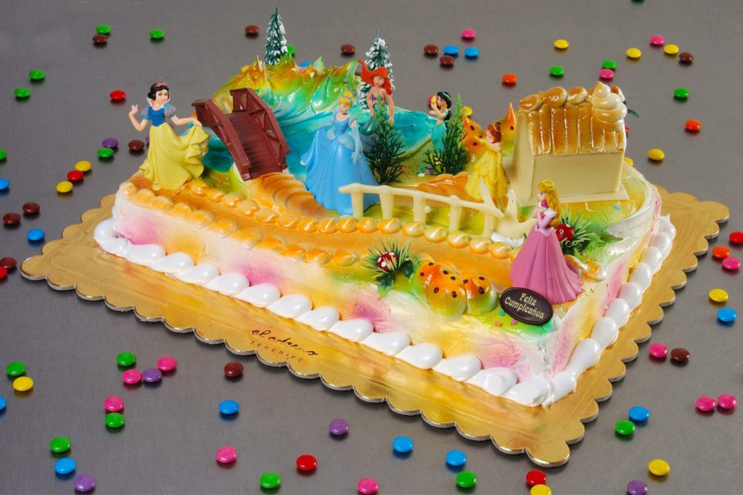 tarta de cumpleaños princesa disney