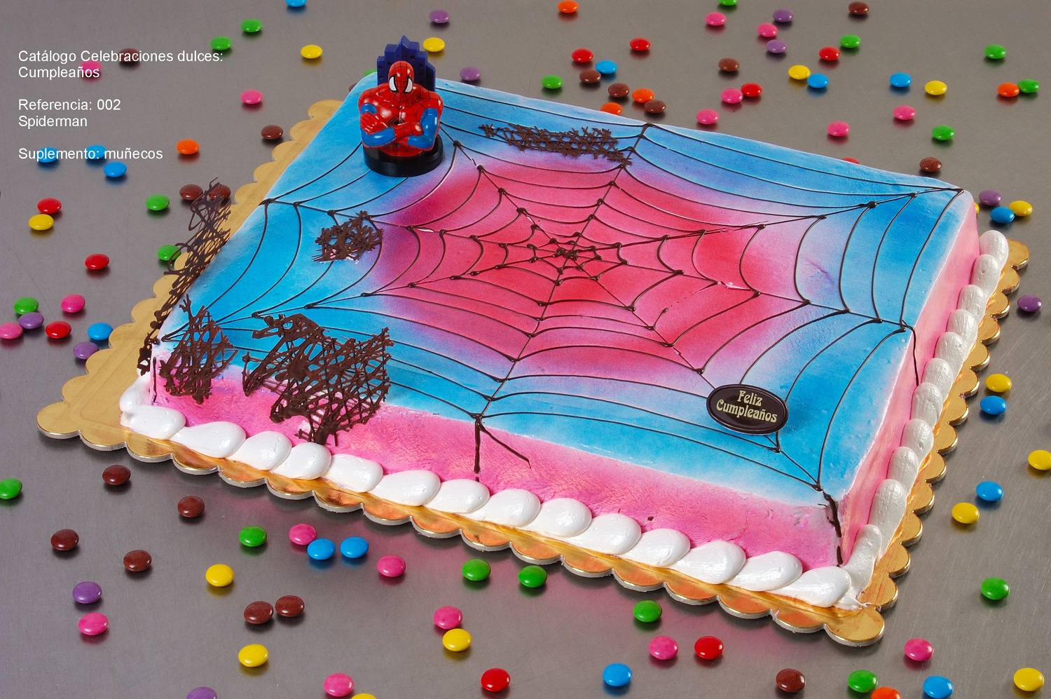 tarta infantil spiderman